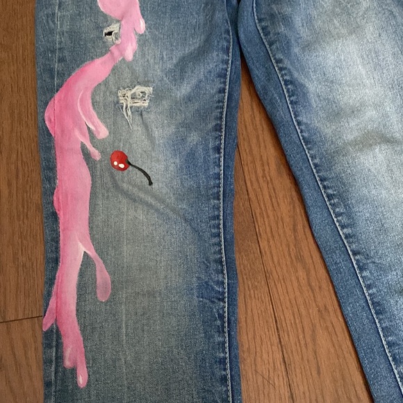 🔥 This week’s sale!
Aeropostale Skinny Designer Art Jeans Handpainted - Picture 5 of 13